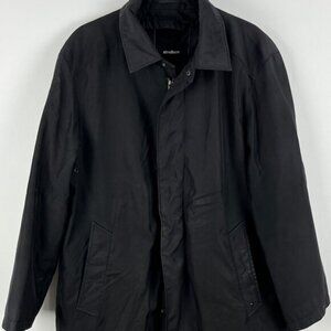 Strellson Softshell Jacket Size L Black Long Sleeve Full Zip Lined Insulated